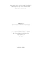 Analiza financijskih izvještaja  društva Drvna Industrija Novoselec d.o.o.  za razdoblje 2011.-2015
 